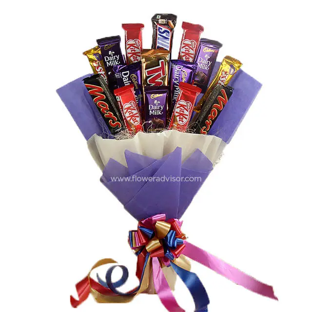 Chocolate Bar Bouquet chocolates
