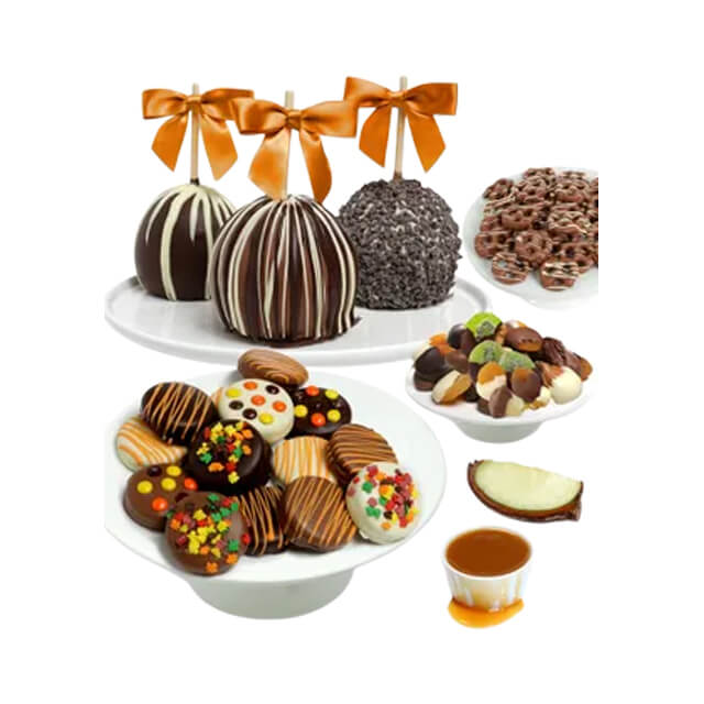 Grand Belgian Chocolate Covered Fall Fruit Gift Basket