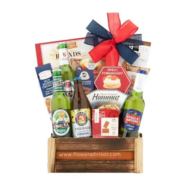 Non Alcoholic Premium Beer Sampler & Snacks