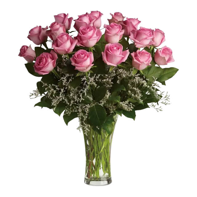 Glorious Pink Roses - 18 Roses