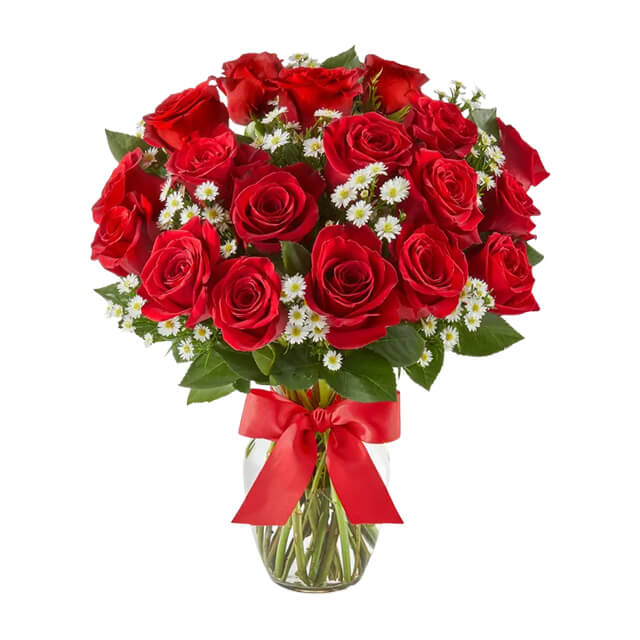 Luxury Red Roses - 18 Roses