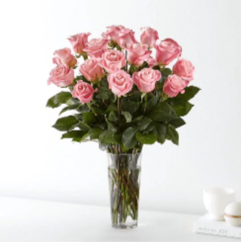 Long Stem Pink Roses 24