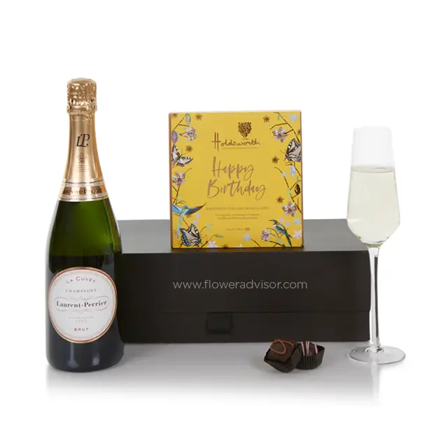 Happy Birthday Luxury Champagne & Chocolates