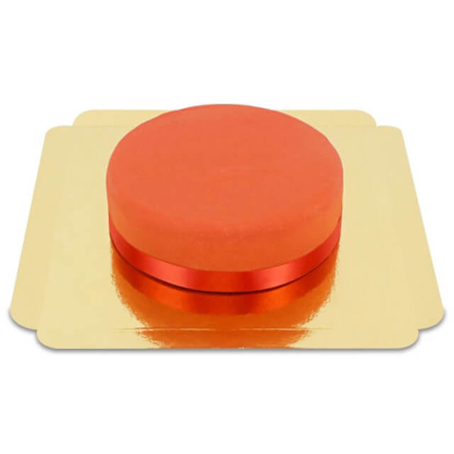 Red Ribbon Romance Cake