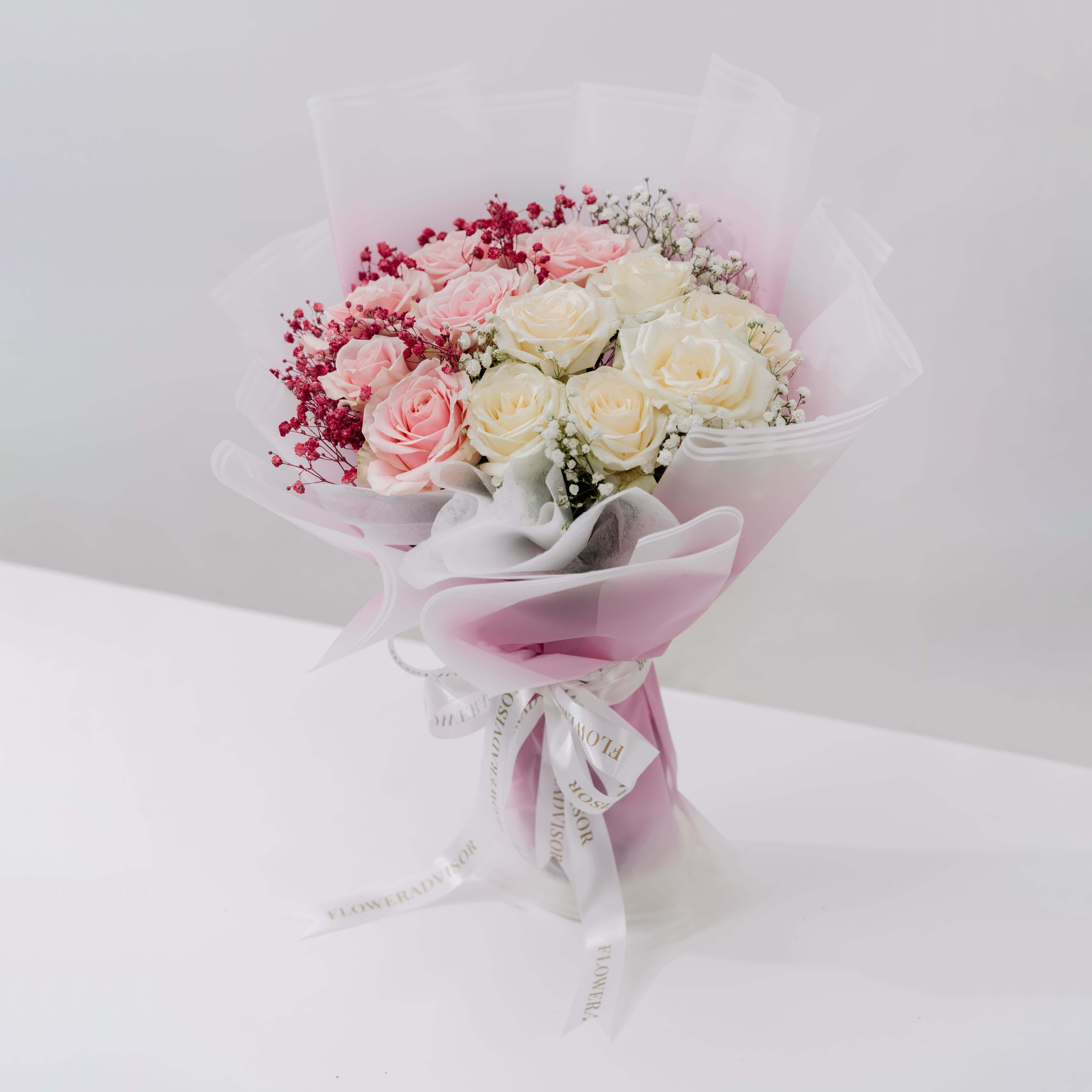 Roselle White and Pink