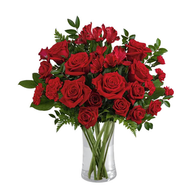 Love-Struck Crimson Bouquet