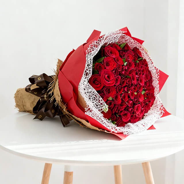 100 Red Rose Bouquet - Tons of Love